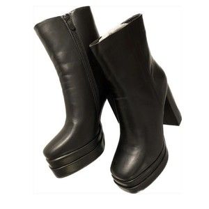 Cobra Double Platform Black Womens Shoes‎ Size 9.5 M Ankle Boots